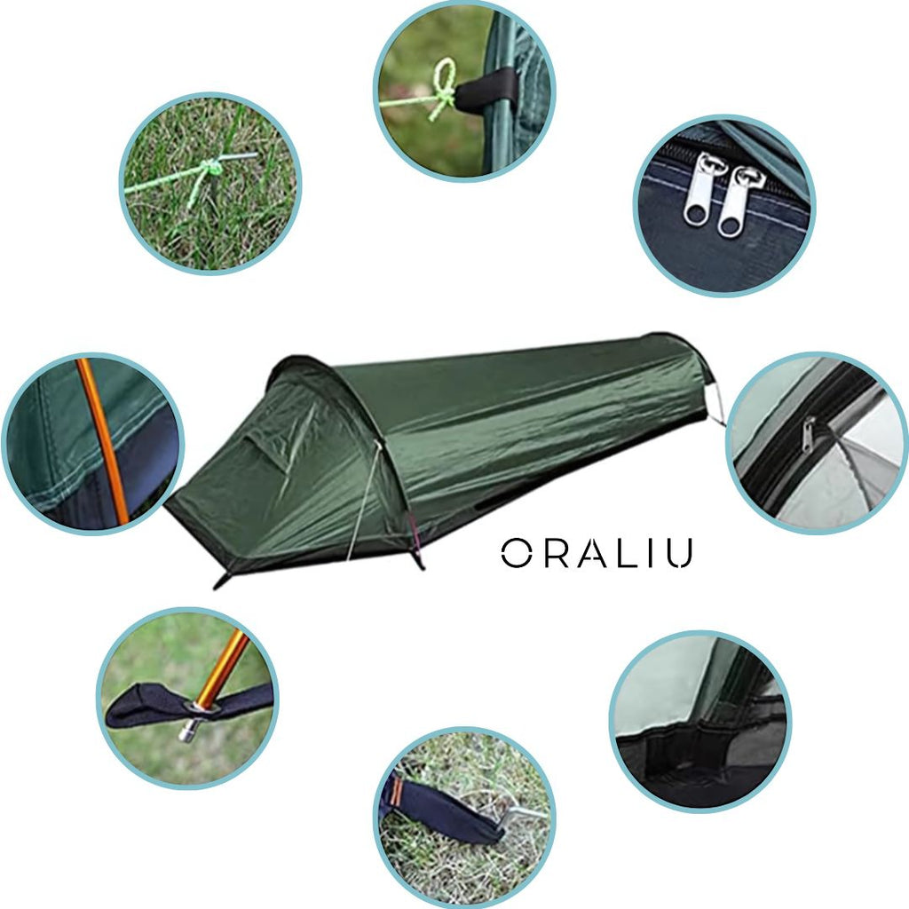 1-Person Lightweight Waterproof Camping Tent – Compact & Easy Setup