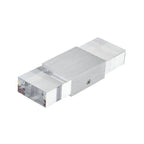 Rectangular Acrylic LED Top and Bottom Wall Light Modern 1 Light Silver Wall Light in Warm/White Light