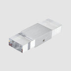 Rectangular Acrylic LED Top and Bottom Wall Light Modern 1 Light Silver Wall Light in Warm/White Light