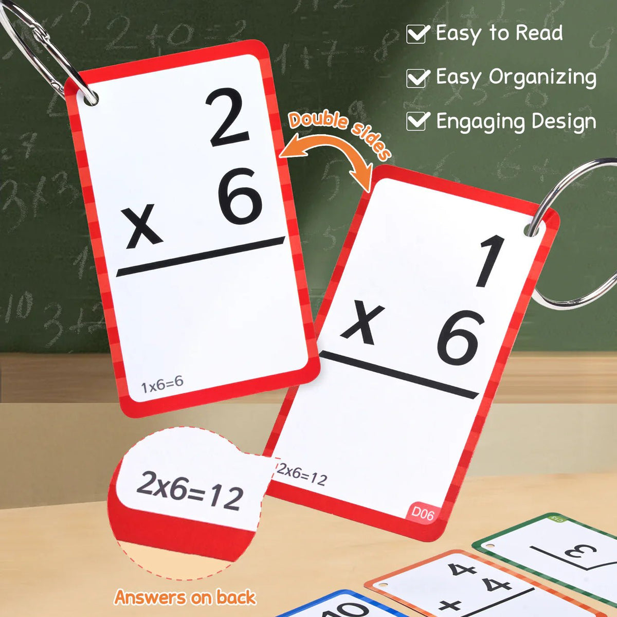 Mathematics Flashcards and Pop Fidget Chart