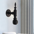 Metallic Matte Black Wall Lighting Pipe Design 1 Light Vintage Style Wall Lamp for Bedroom