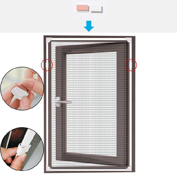 DIY window with magnetic screen