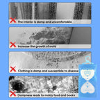 Hanging Interior Wardrobe Dehumidifier, Hanging Moisture Absorber Bags