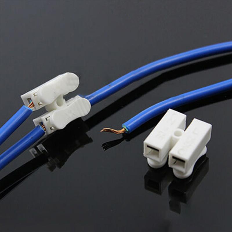 Self-locking push terminal connector