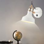 White Barn Wall Sconces Lighting Contemporary Metallic 1 Light Wall Mounted Fixture with Switch