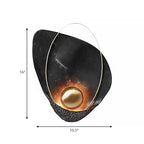 Resin Shell-Shaped Wall Light Single Head Modern Metal LED Wall Light in White/Black Light
