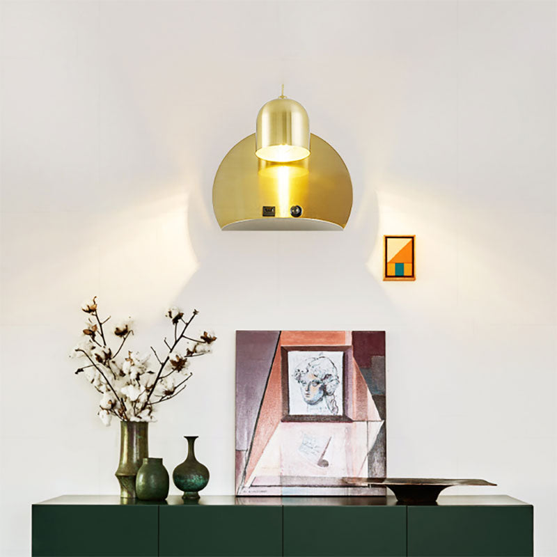 Supporter Design Metal Wall Light 1 Light Modern Simple Wall Lamp for Study