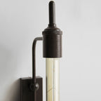 Metallic Linear Small Wall Lamp 1 Light Modern Stylish Wall Light in Black for the Front Door