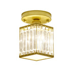 CrystalLuxe – Black-Golden Crystal Ceiling Lamp