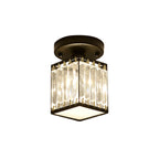 CrystalLuxe – Black-Golden Crystal Ceiling Lamp