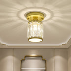 CrystalLuxe – Black-Golden Crystal Ceiling Lamp