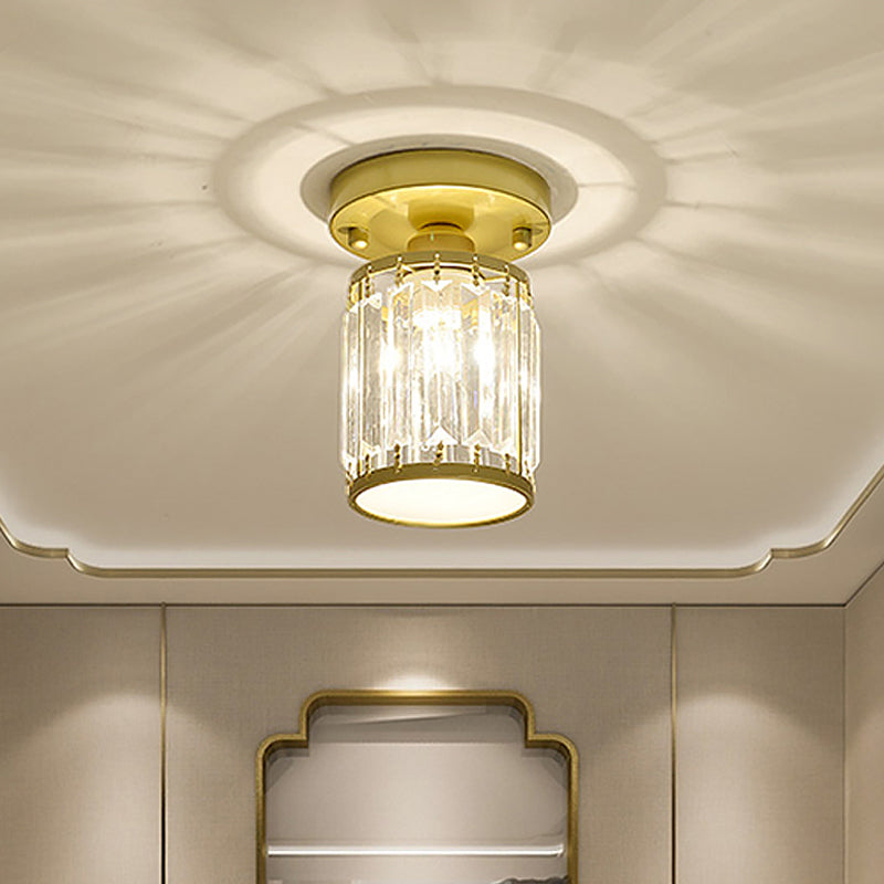 CrystalLuxe – Black-Golden Crystal Ceiling Lamp