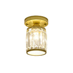 CrystalLuxe – Black-Golden Crystal Ceiling Lamp