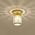 CrystalLuxe – Black-Golden Crystal Ceiling Lamp