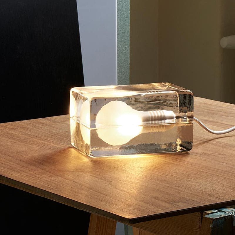 Icecube Lamp - Modern Table Lamp in the Shape of an Ice Block