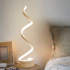 SpiraLuxe – Modern LED Table Lamp with Spiral Design