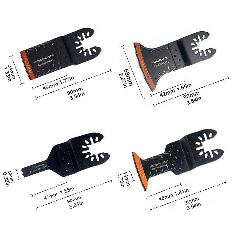 Edgeless Oscillating Tool Blades (20 Pieces)