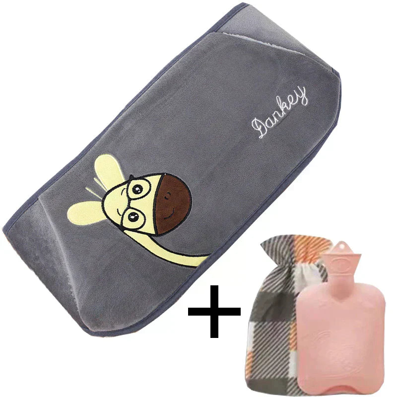 WarmCush – Reusable Plush Hot Water Bottle with Hip Cushion