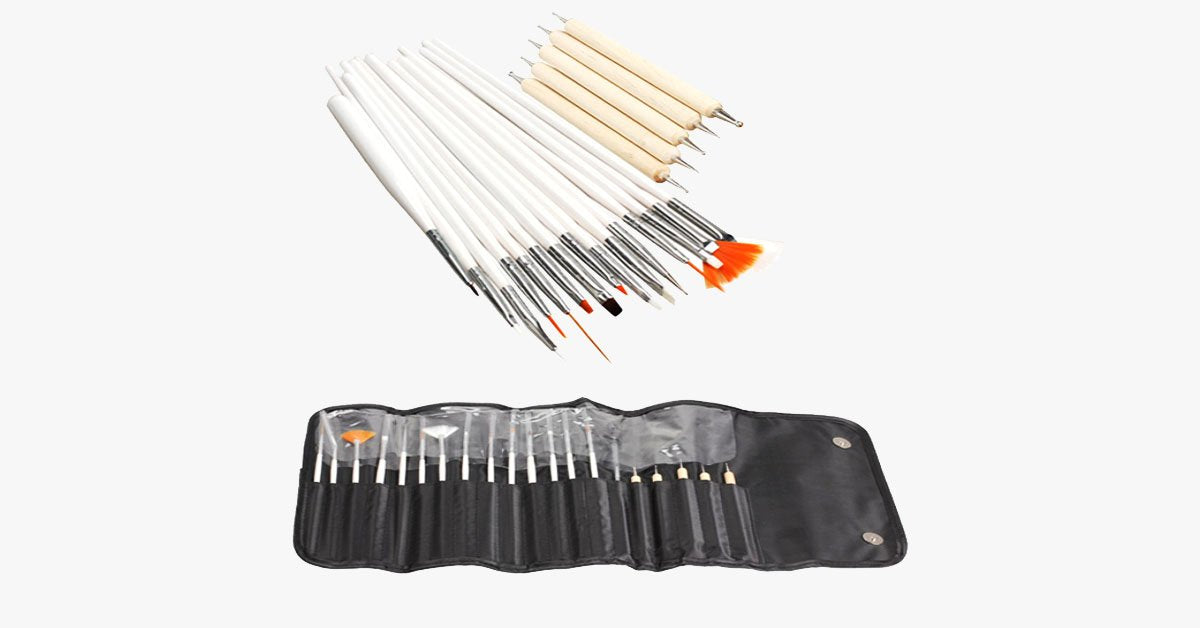 Nail Art Set for Women – 20 Piece Set - Let Your Nails Speak Glamour