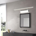 Modern Style Cylinder Vanity Wall Sconce Metallic 10"/16" W LED Bathroom Wall Light in Chrome, Warm-/White Light