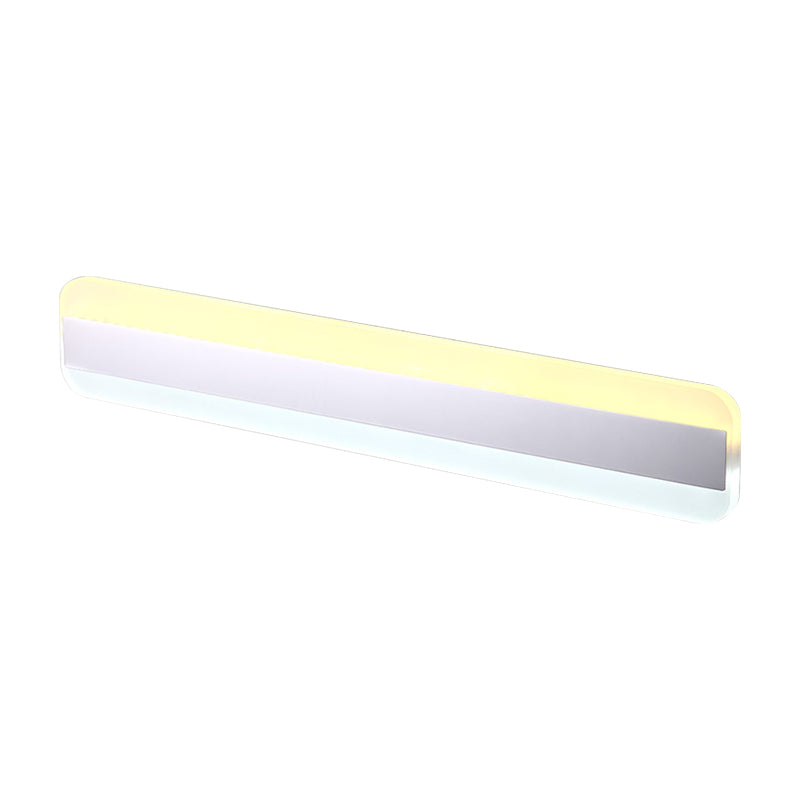 31.5"/39"/47" Width linear makeup mirror light modern acrylic LED bathroom light above the mirror with reflector