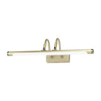 Tube Designer Lighting Modern Metal 16.5"/20.5" W LED Gold Finish Adjustable Wall Lamp with Curved Arm, Warm/White Light