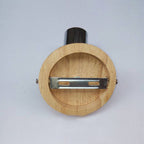 Minimalistic Mini Wall Lamp with Cup Shaped 1 Light Wooden and Metal Wall Lamp in Black