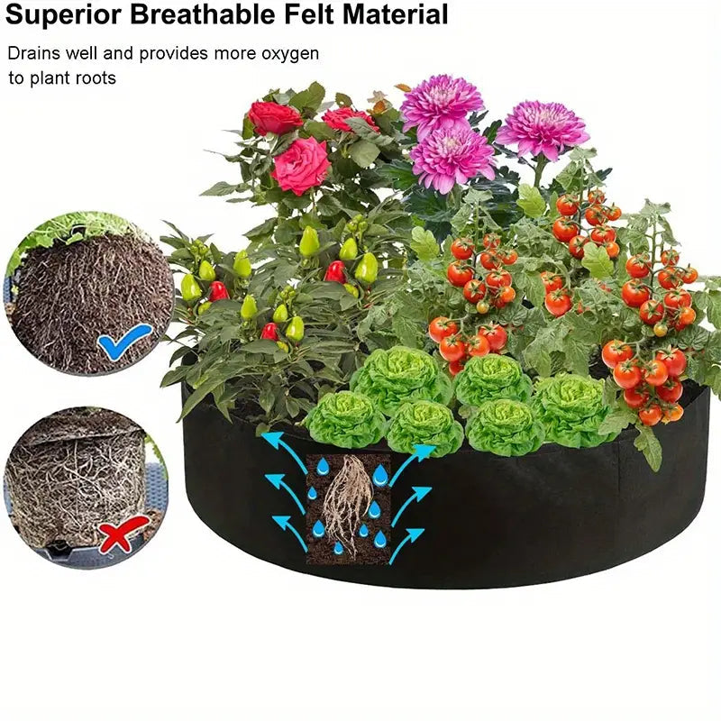 Round Plant Growth Bag – Garden Container for Easy Plant Growth
