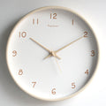 Simple analog solid wood wall clock for home – timeless and elegant!