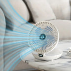 Portable Wall Fan | Multifunctional, USB Rechargeable & Whisper Quiet for Home, Office & Outdoor Use