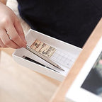Invisible drawer under the desk – Slim, hidden storage for workspace organization