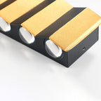 Modern Light Luxury Golden Aluminium Outdoor Waterproof Terrace LED Wall Light Lamp