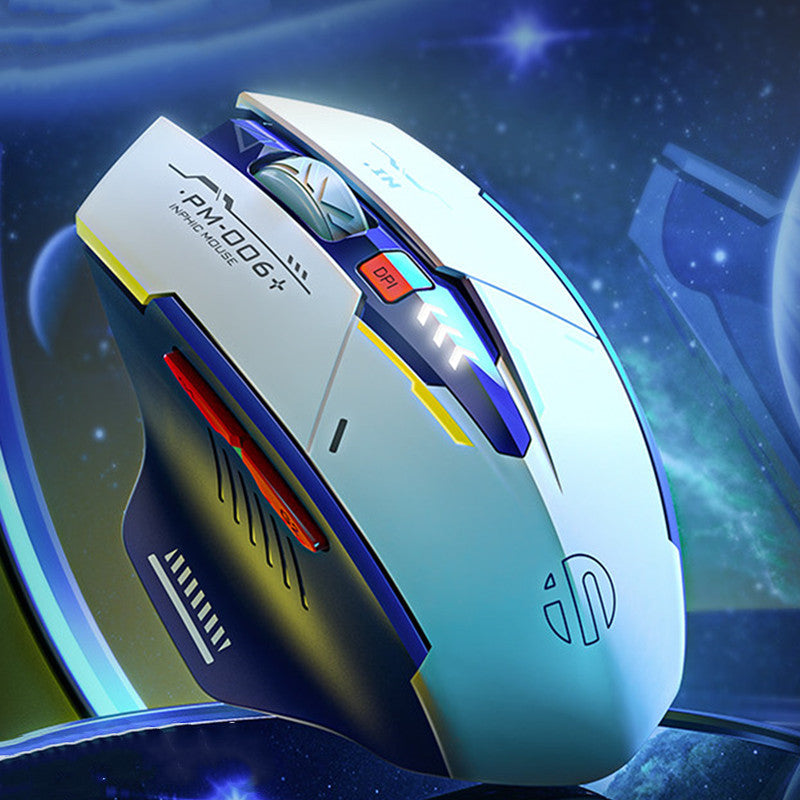 Mecha-Shaped Silent Wireless Mouse