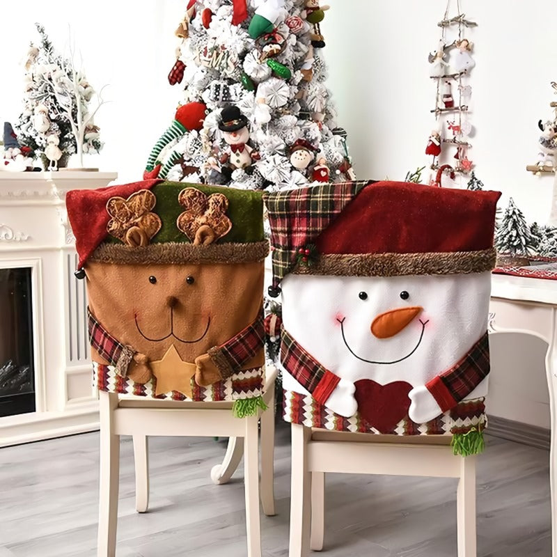Cute Christmas themed chair covers
