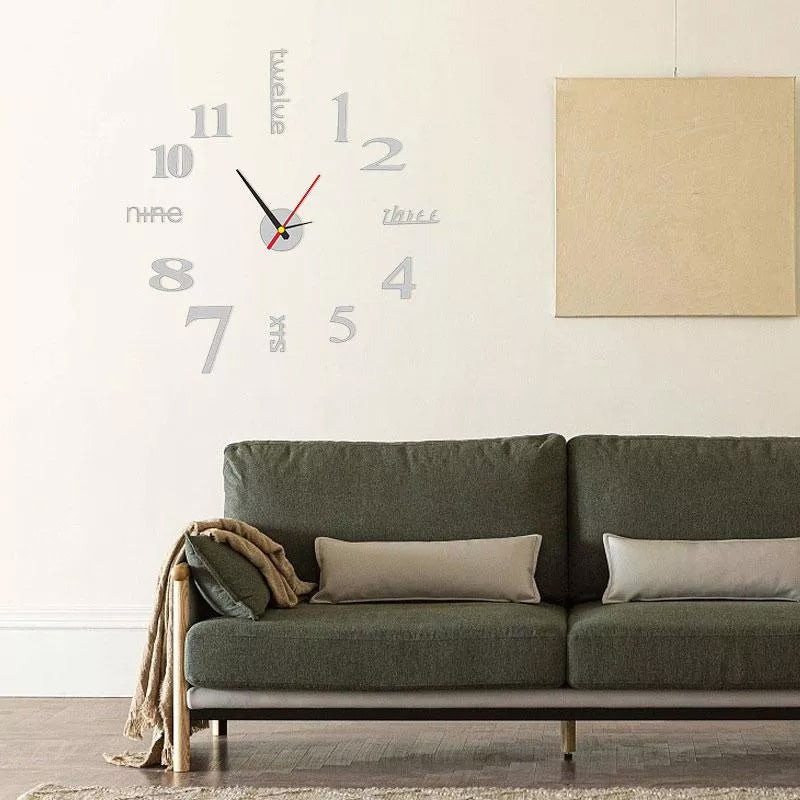 Modern DIY Screwless Wall Clock