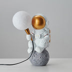 CosmoBuddy Astronaut Wall Lamp | Creative Design | Resin & ABS | LED Bedroom Light