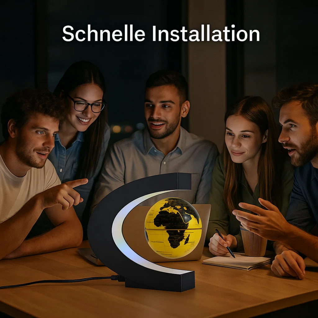 AstroGlobe LED World Globe – Floating Globe Lamp with Magnetic Suspension