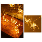 Battery-Powered Elk LED String Lights with Built-In LEDs and Multiple Lengths