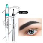 Waterproof 3D Eyebrow Pencil with 4 Fork Tips