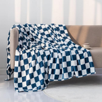 Stylish blanket in checkered pattern for your home