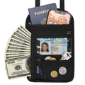 Travel Neck Pouch Neck Wallet with RFID Blocking Passport Holder