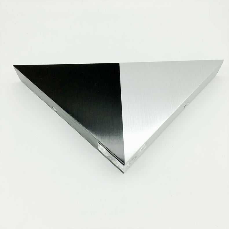 TriLumina Prism LED Wall Light | Creative Pyramid Design | Aluminum & Acrylic | Colored Light Options