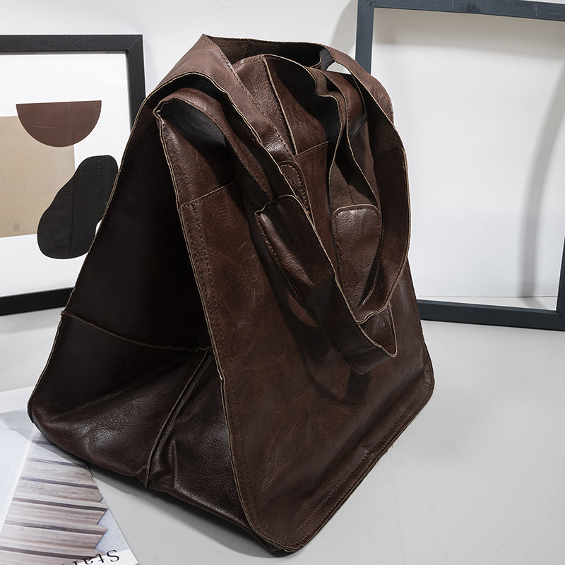 Oversized Leather Weekend Bags