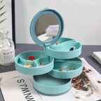 Jewelry Box - 360° Rotating Storage Box for Jewelry, Maximum Protection and Organization