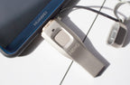 USB3.0 Fingerprint Encryption USB Flash Disk with APP Management System, for Business / Personal Data Security