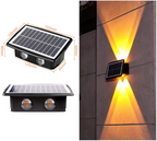 Solar LED outdoor wall light with up & down effect – Modern wall lighting for garden and terrace