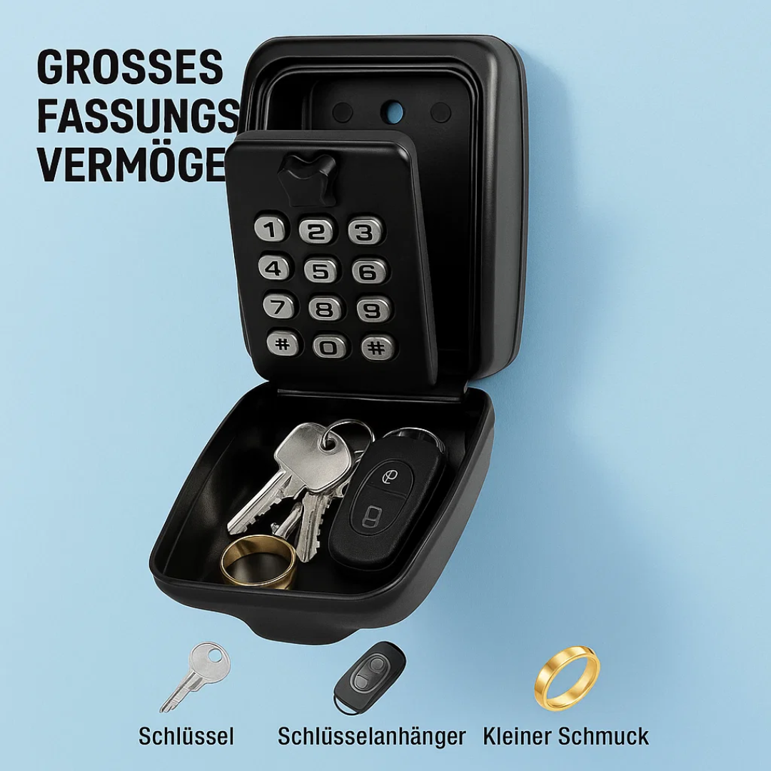 KeyGuard Outdoor Safe – Weatherproof Wall-Mounted Key Box