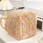 Floral Canvas Storage Basket for Home Organization