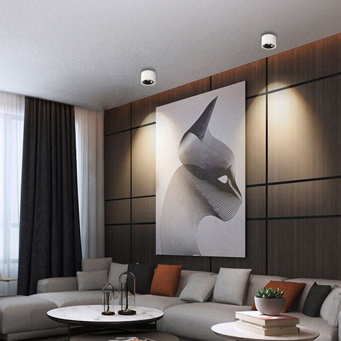 Origo Minimalistic LED Ceiling Light - Adjustable Round Recessed Lamp