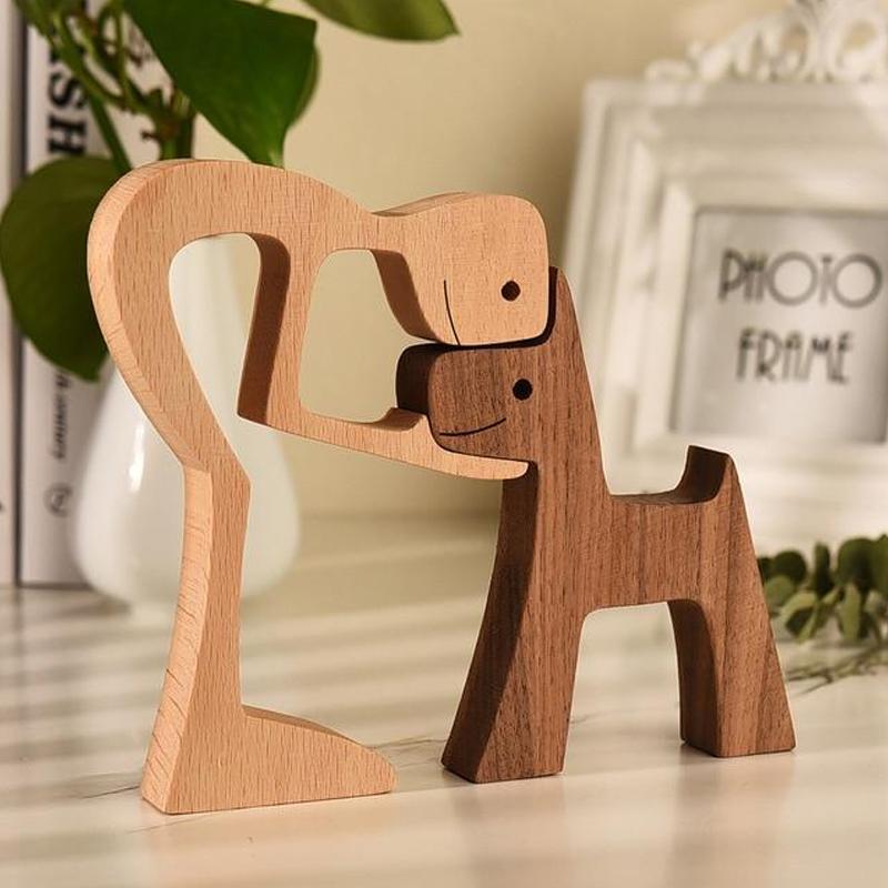 Pet Lover - Wooden Sculpture Table Ornaments